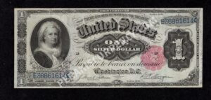 Silver Cert. 223 1891 $1 typenote Front