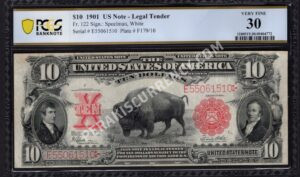 Legal Tender 122 1901 $10 typenote Front