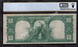 Legal Tender 122 1901 $10 typenote Back