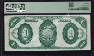 Treasury Notes 351 1891 $1 typenote Back