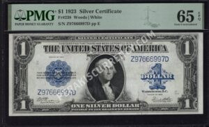 Silver Cert. 238 1923 $1 typenote Front
