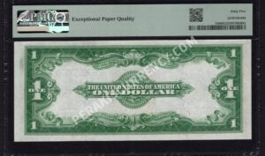 Silver Cert. 238 1923 $1 typenote Back