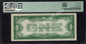FR 1603 1928C $1 Silver Certificates Back