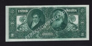 Silver Cert. 247 1896 $2 typenote Back