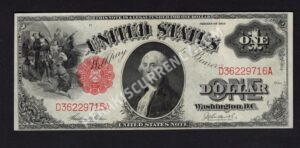 Legal Tender 39 1917 $1 typenote Front