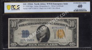 FR 2309 1934A  $10 North Africa Front