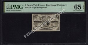 FR 1226 $0.03 3rd Issue fractionals Front