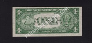 FR 2300 1935A $1 Hawaii Back