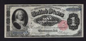 Silver Cert. 223 1891 $1 typenote Front
