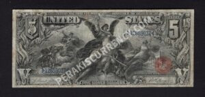 Silver Cert. 268 1896 $5 typenote Front