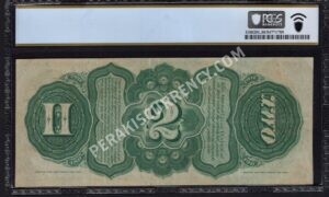 Legal Tender 42 1869 $2 typenote Back