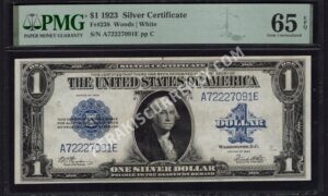 Silver Cert. 238 1923 $1 typenote Front