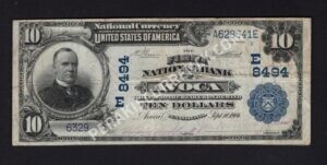 626 Avoca, Pennsylvania $10 1902 Nationals Front