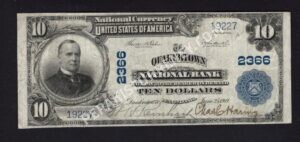 632 Quakertown, Pennsylvania $10 1902 Nationals Front