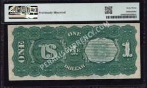 Legal Tender 18 1869 $1 typenote Back