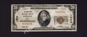 1802-1 London, Ohio $20 1929 Nationals Front