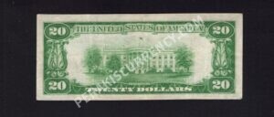 1802-1 Alexandria, Pennsylvania $20 1929 Nationals Back